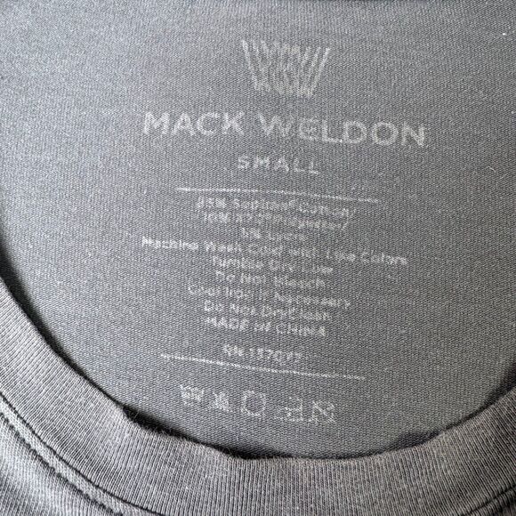 Mack Weldon Men Small Gray T Shirt Crew Neck Short Sleeve Stretch Classic Casual - Picture 3 of 9